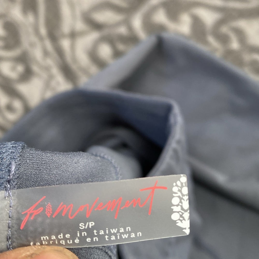 FP Movement by Free People Light grey/blue flare leggings with cinch - Picture 5 of 7